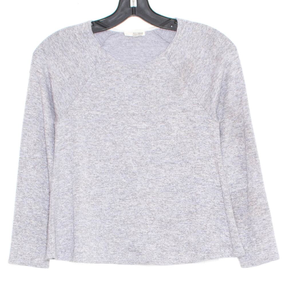 Aritzia Wilfred Free Brauw Tee Gray Raglan 3/4 Sleeve Minimalist Top Size XS